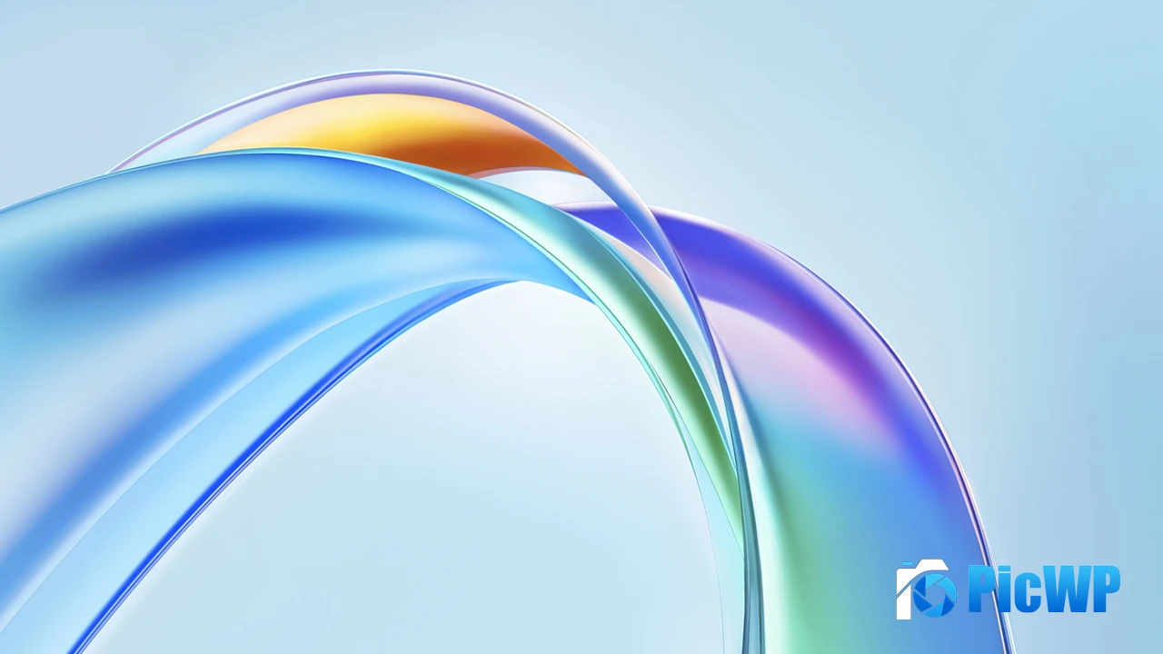 Glossy Ribbons 4K PC Wallpaper