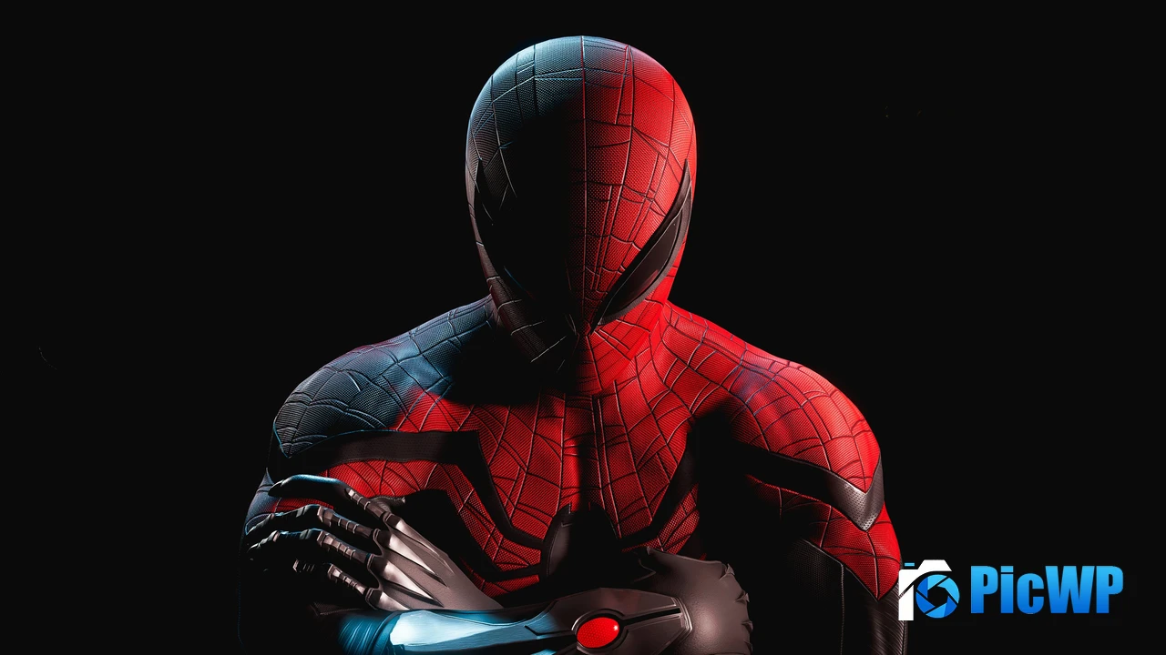 Marvel's Spider-Man 2 Black background 4K PC Wallpaper
