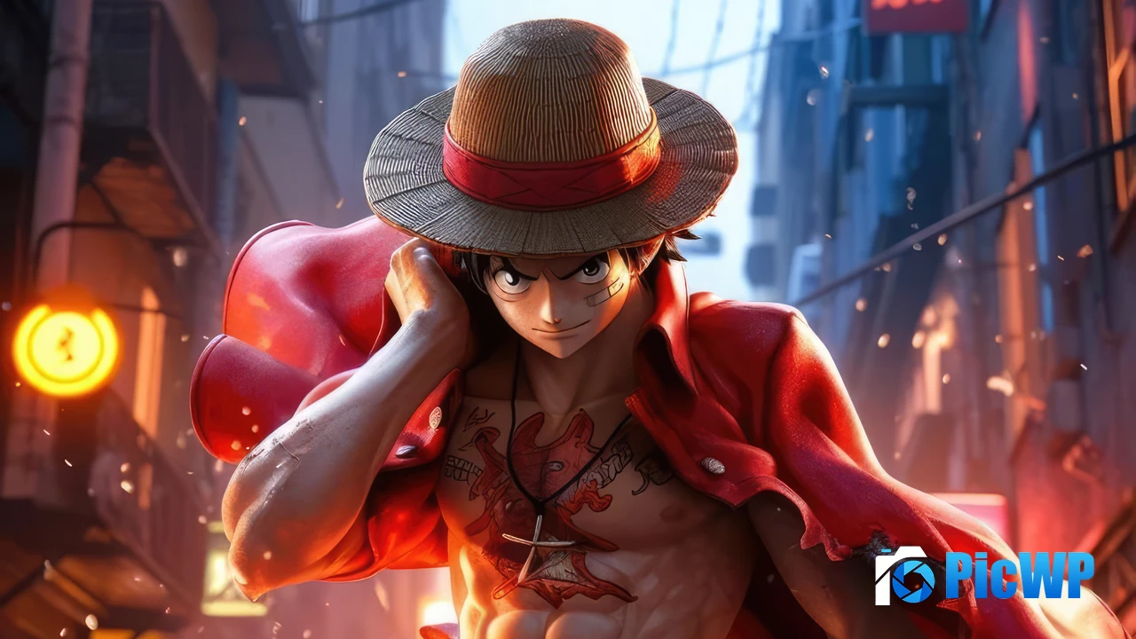 Monkey D. Luffy Digital Art 4K PC Wallpaper