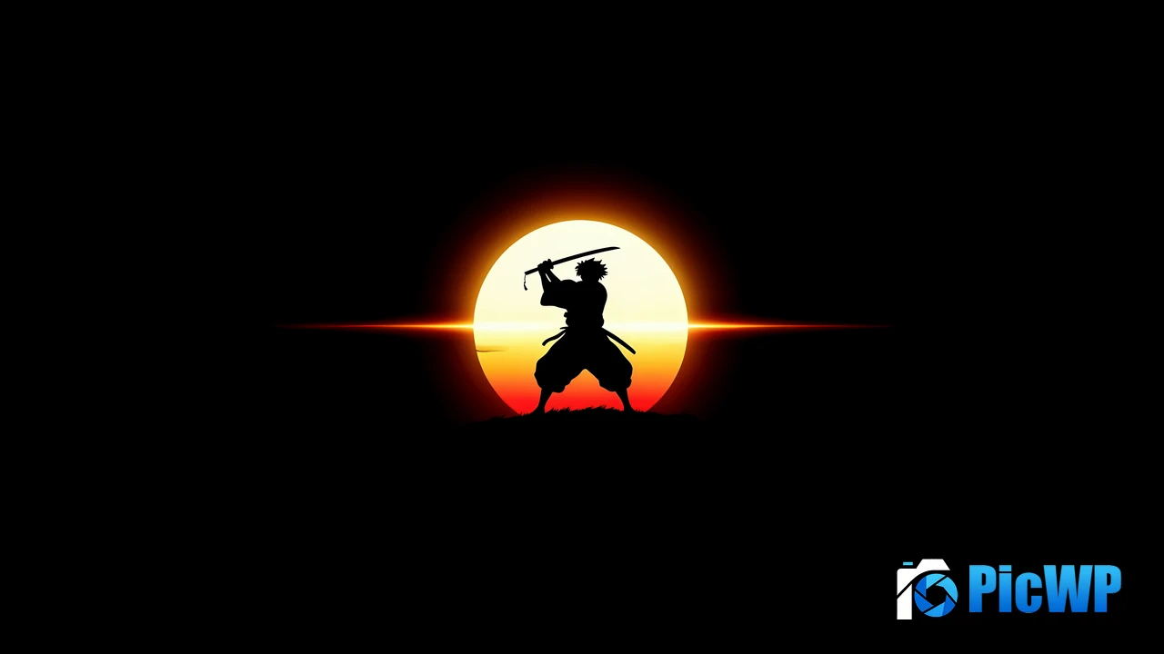 Samurai Silhouette 4K PC Wallpaper
