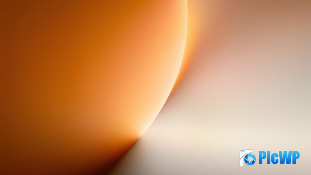 Orange abstract Gradient background 4K PC Wallpaper
