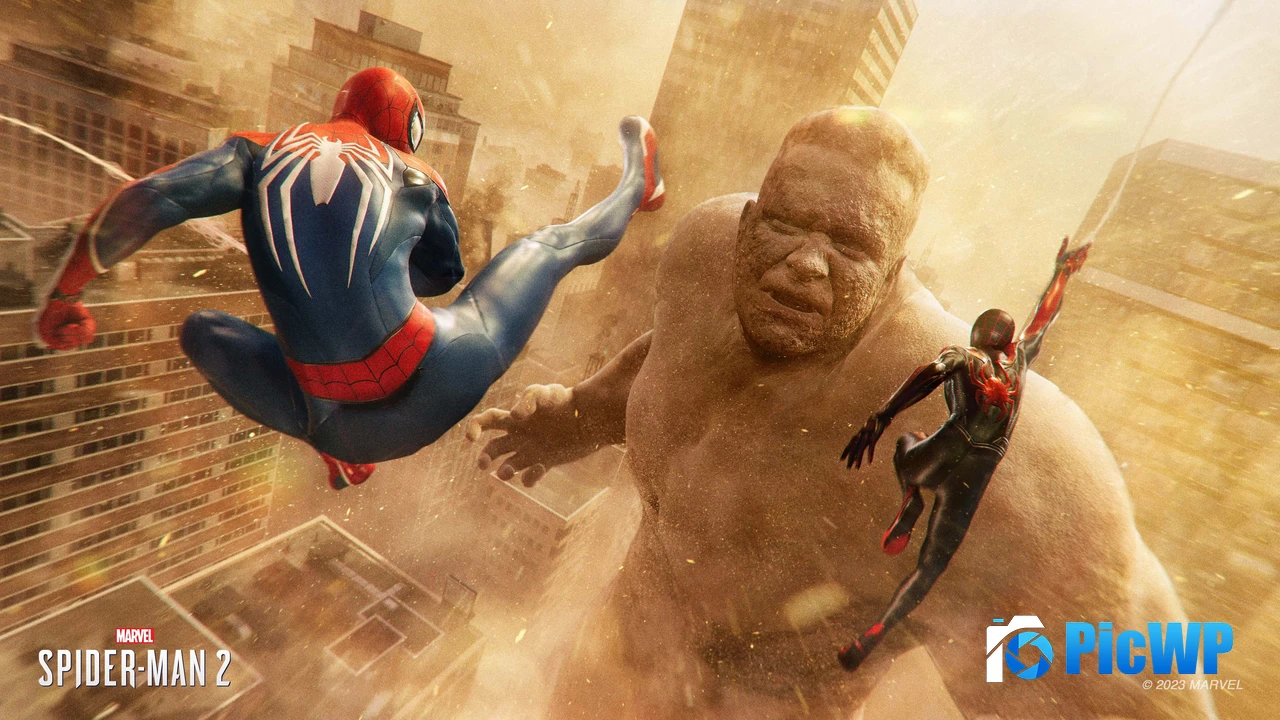 Marvel's Spider-Man 2 Sandman 4K PC Wallpaper
