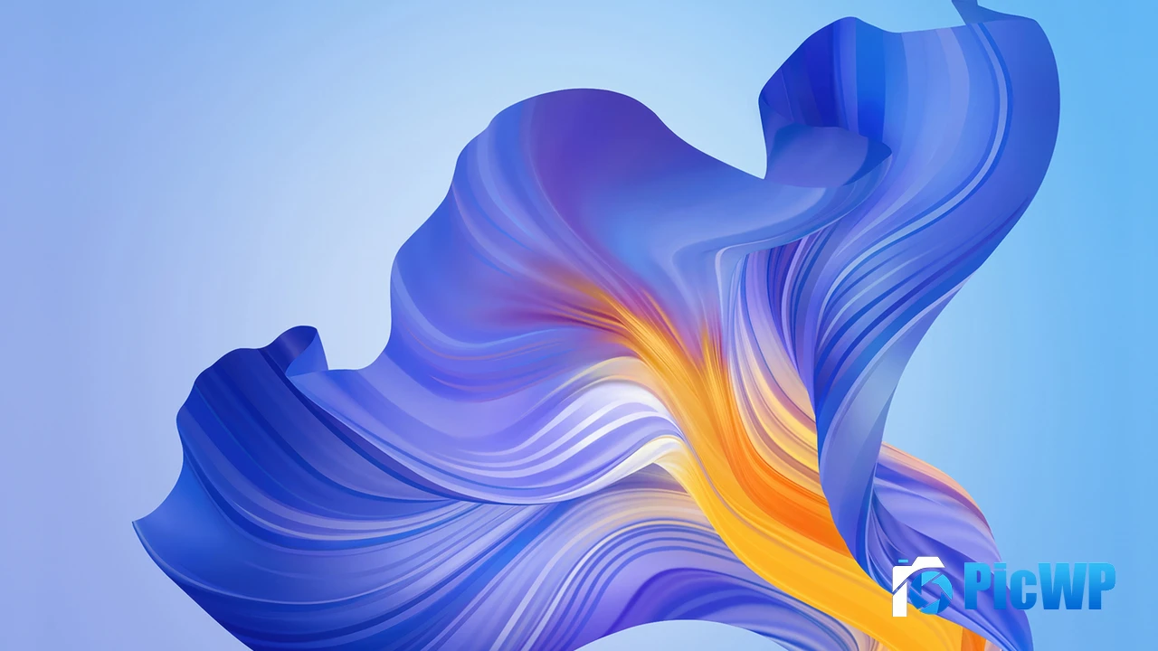 Blue abstract Flow 4K PC Wallpaper