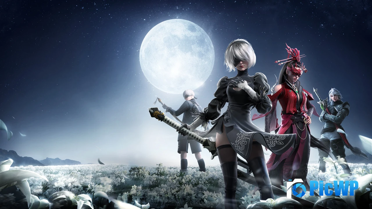 Naraka Bladepoint x NieR Crossover 4K PC Wallpaper
