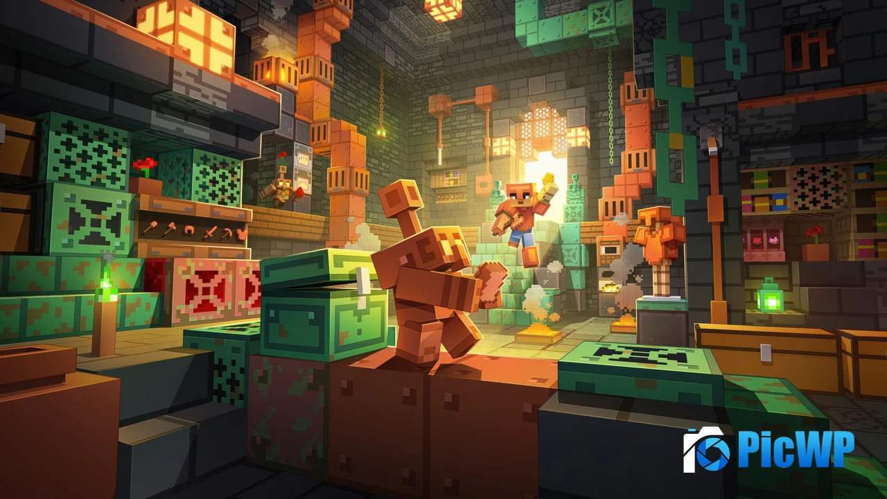 Minecraft The Copper Age 4K PC Wallpaper