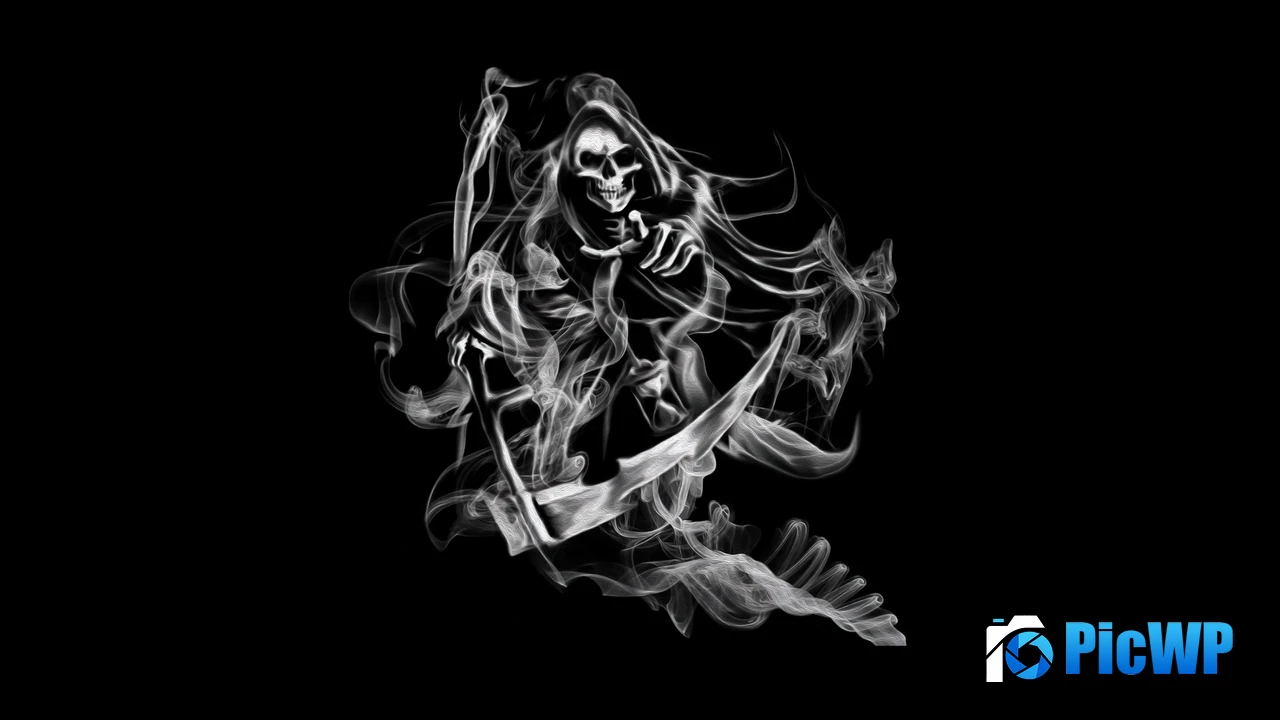 Grim Reaper Smoke 4K PC Wallpaper