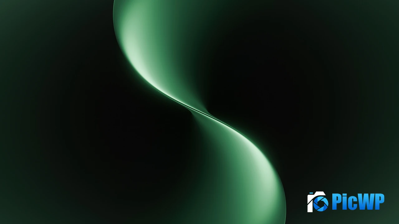 Dark green Gradient background 4K PC Wallpaper