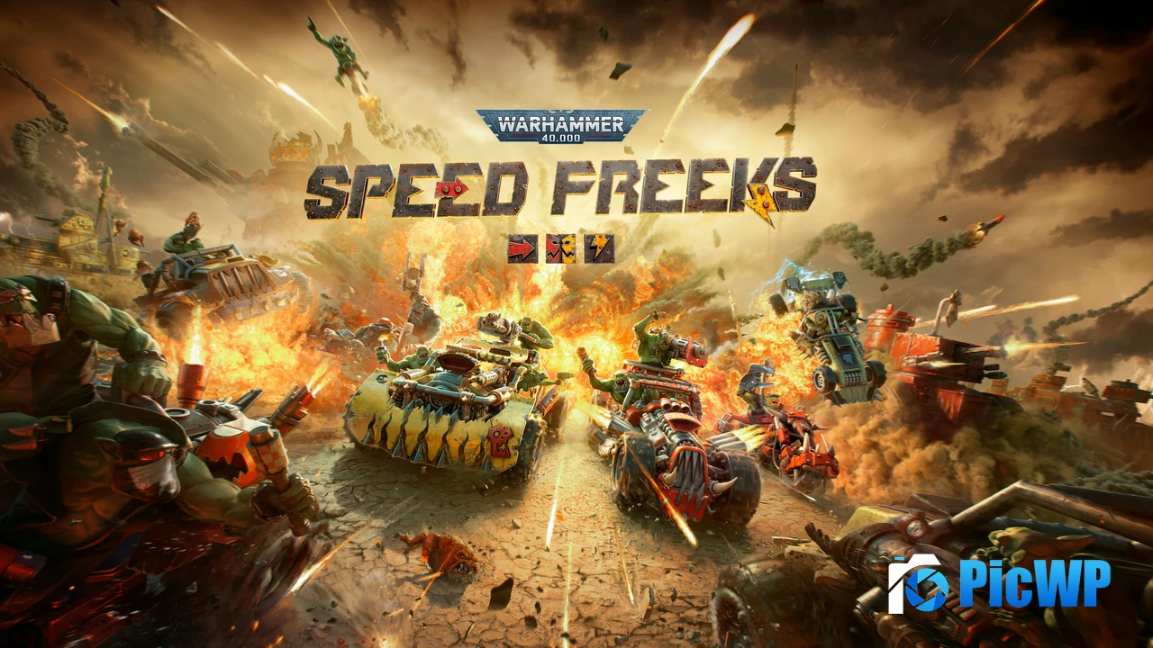 Warhammer 40000: Speed Freeks Key Art 4K PC Wallpaper