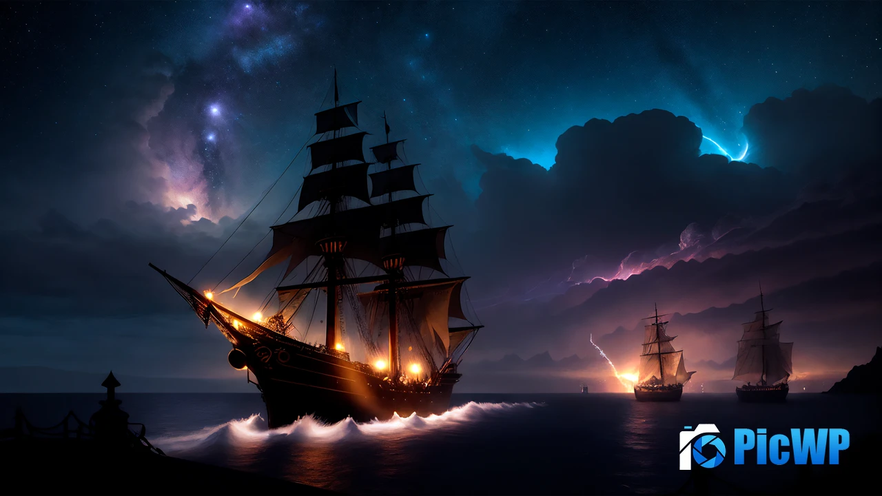 Ship Night 4K PC Wallpaper