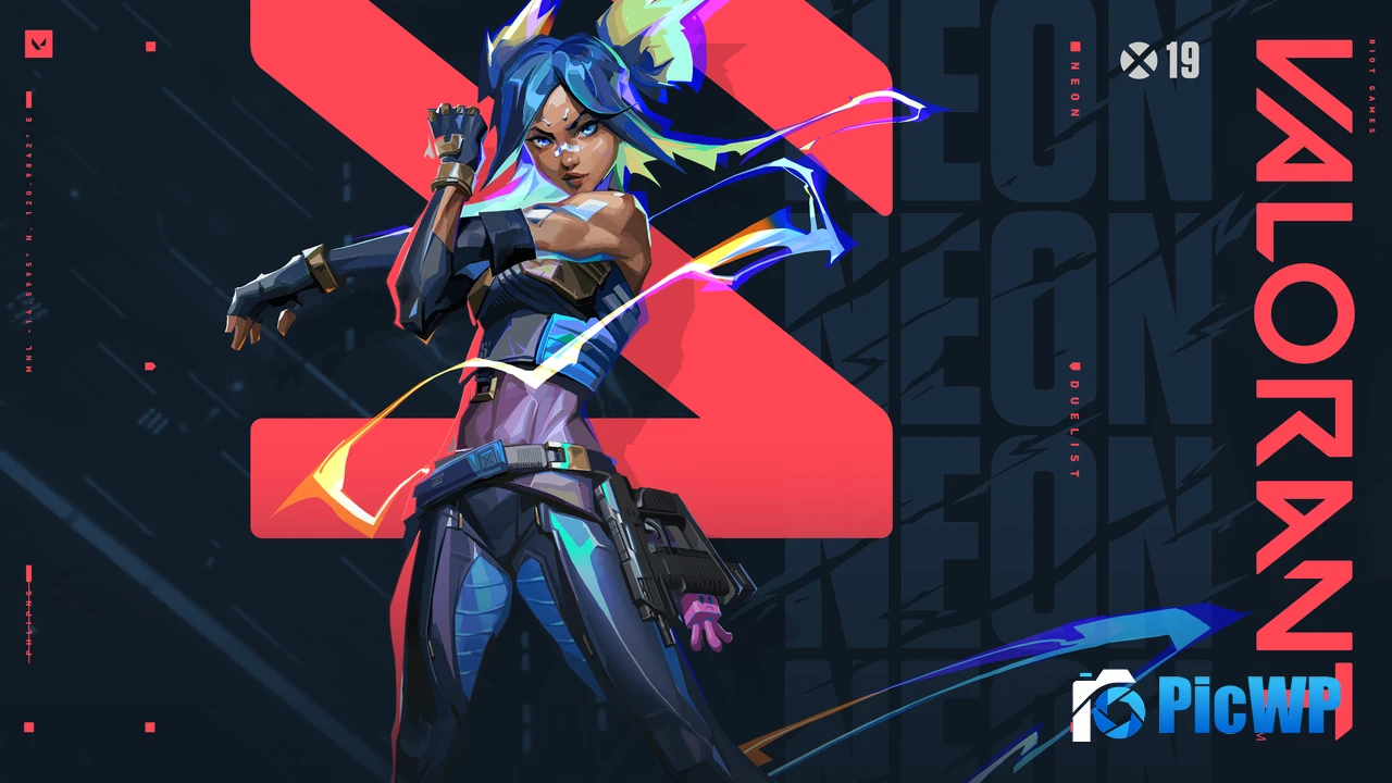 Valorant Neon 4K PC Wallpaper