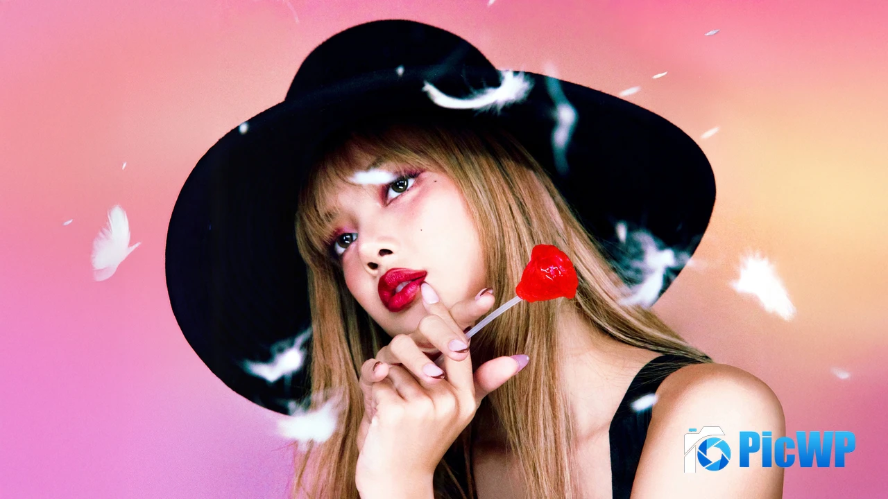 Lisa Red Rose 4K PC Wallpaper