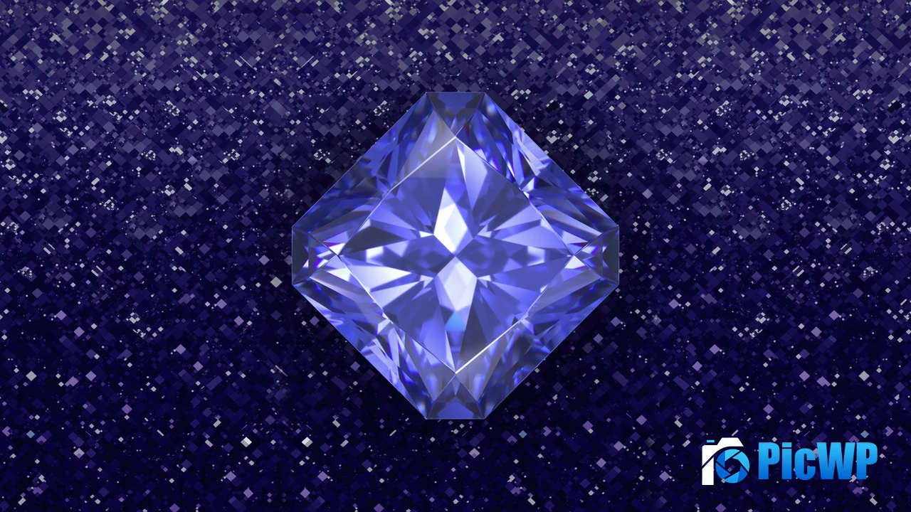 Diamond Blue aesthetic 4K PC Wallpaper