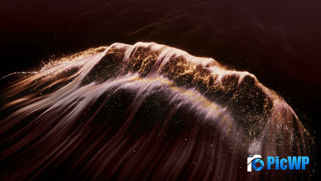 Glitter Waves 4K PC Wallpaper