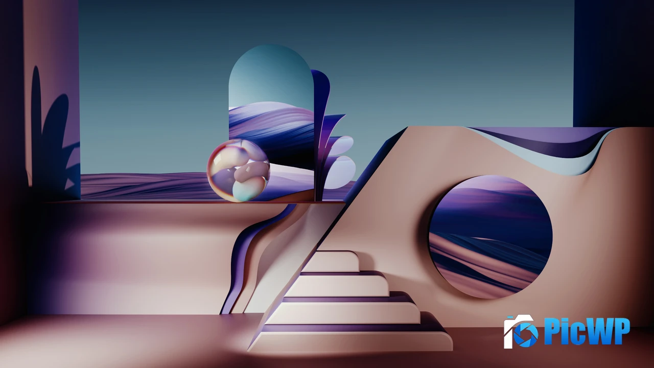 3D background Aesthetic 4K PC Wallpaper