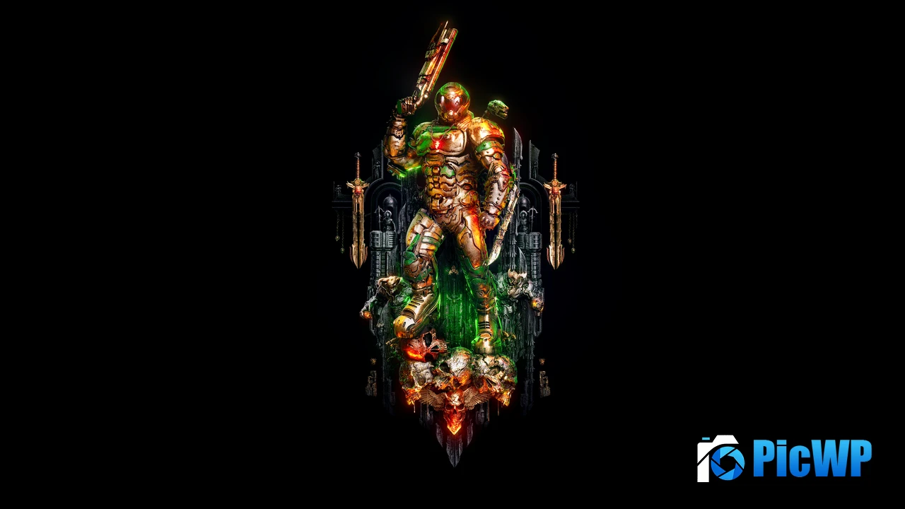 Doom Slayer AMOLED 4K PC Wallpaper