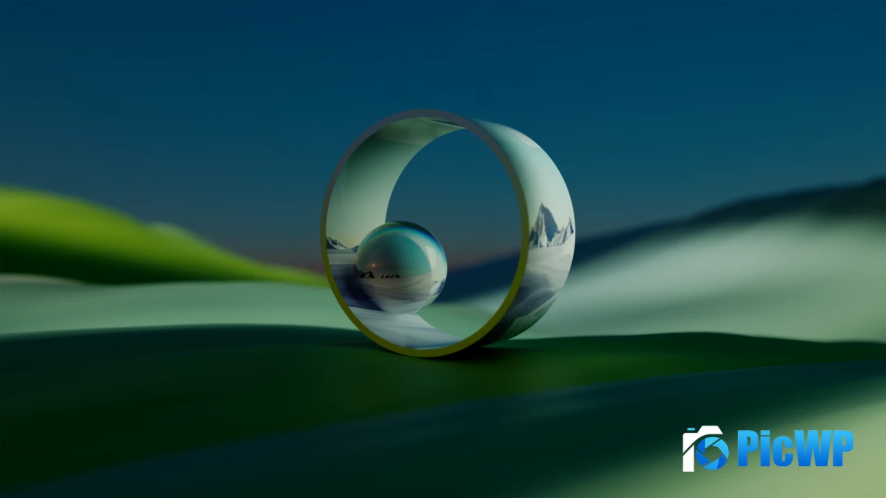 3D background Green aesthetic 4K PC Wallpaper