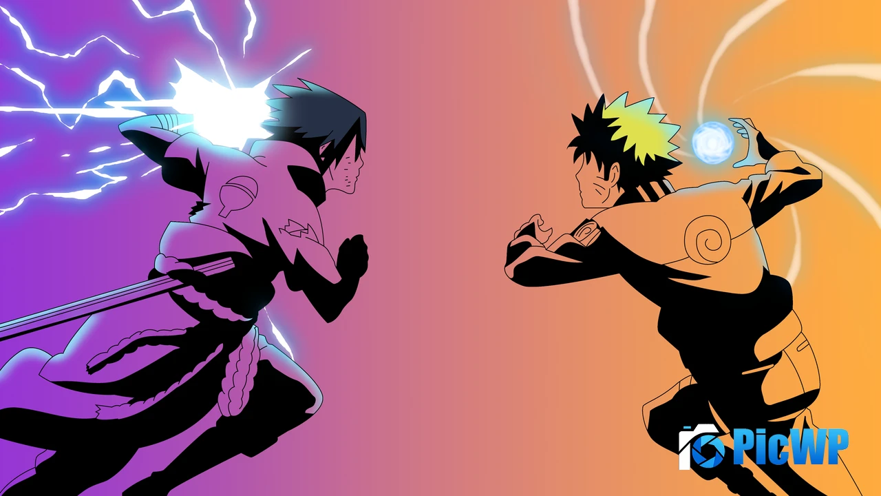 Naruto Uzumaki Sasuke Uchiha 4K PC Wallpaper