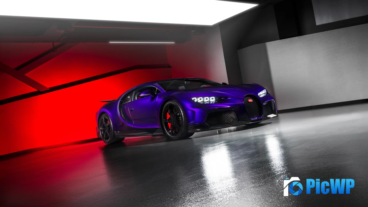 Bugatti Chiron Super Sport Purple car 4K PC Wallpaper