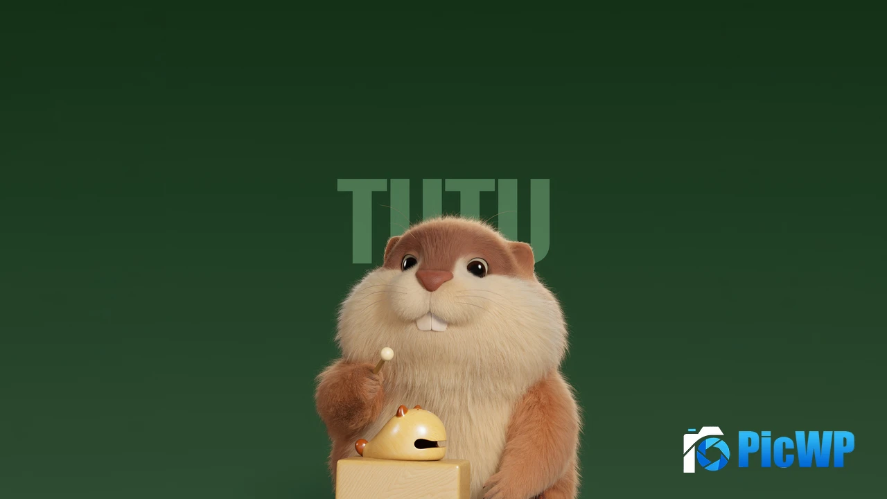 Beaver Cute cartoon 4K PC Wallpaper
