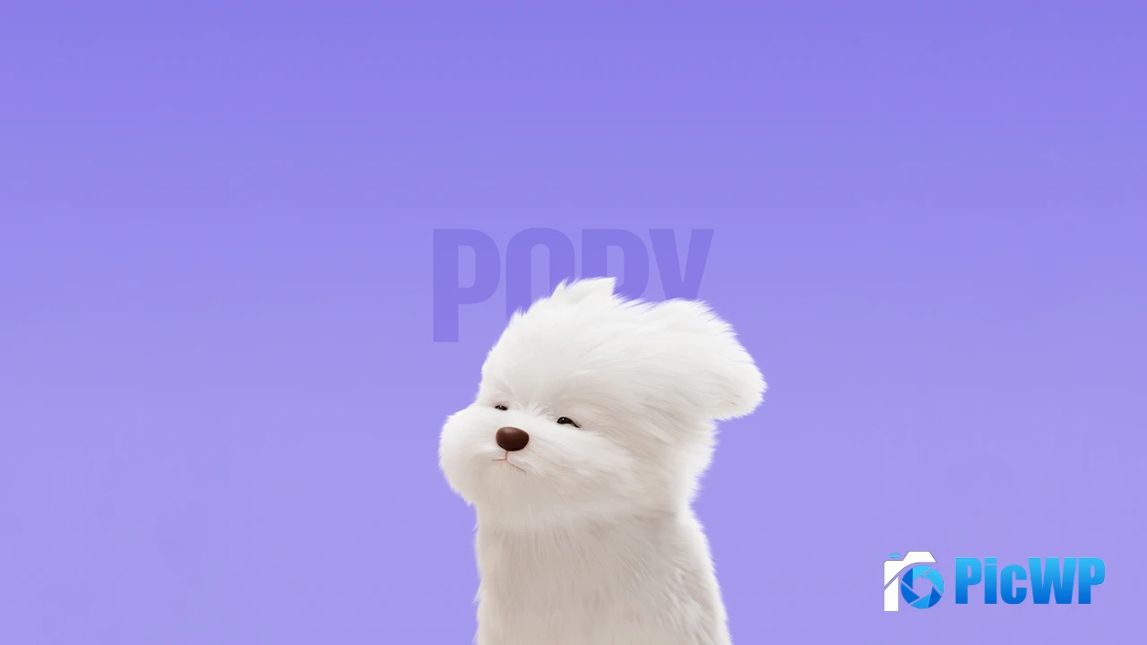 Maltese Dog Cute cartoon 4K PC Wallpaper