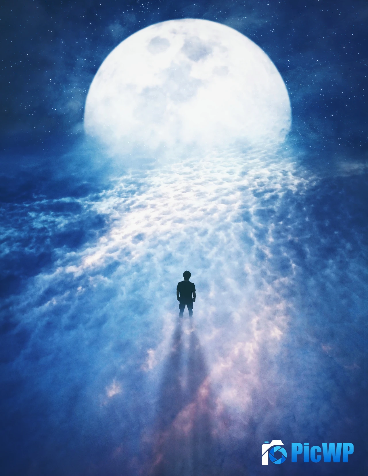 Above clouds Surreal 5K Mobile Wallpaper