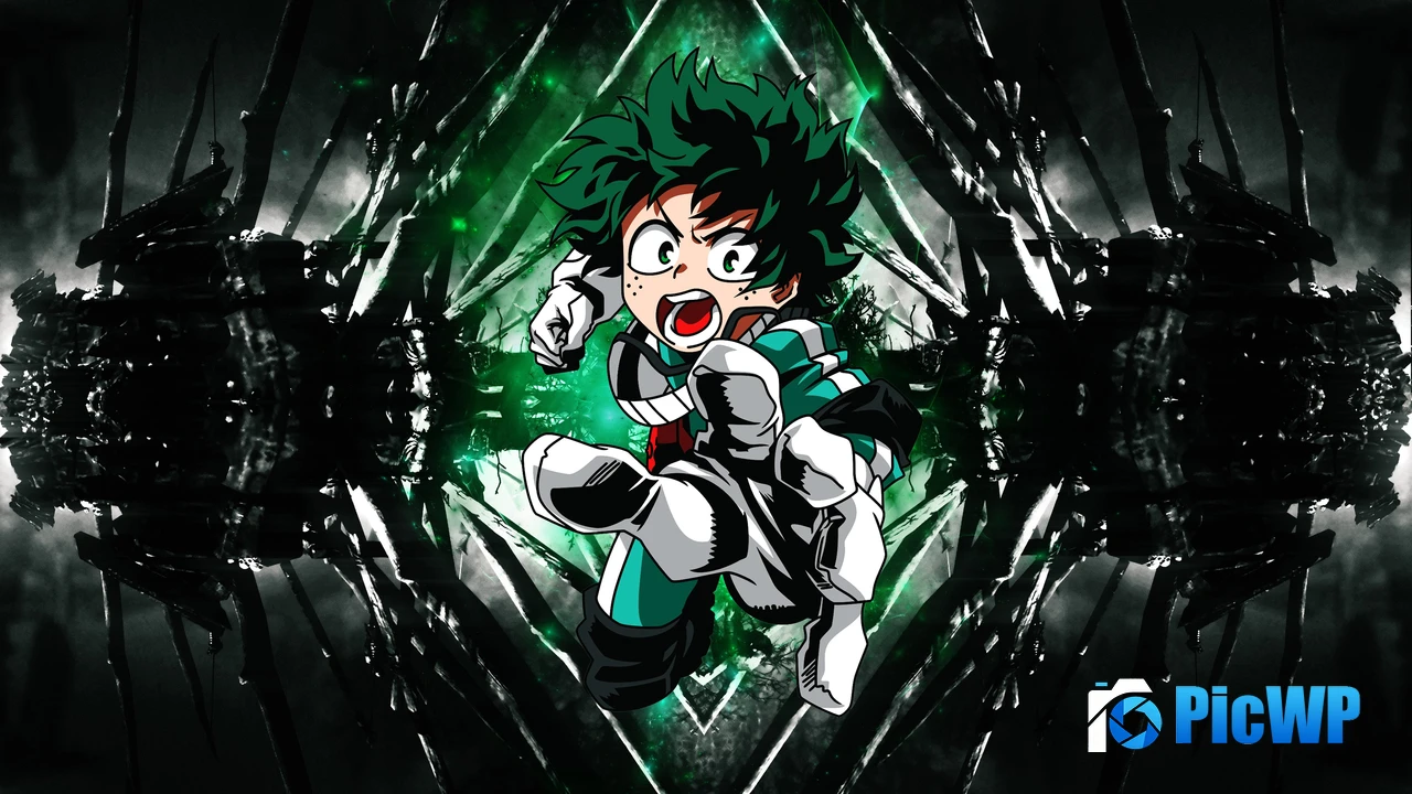 Izuku Midoriya Dark background 4K PC Wallpaper