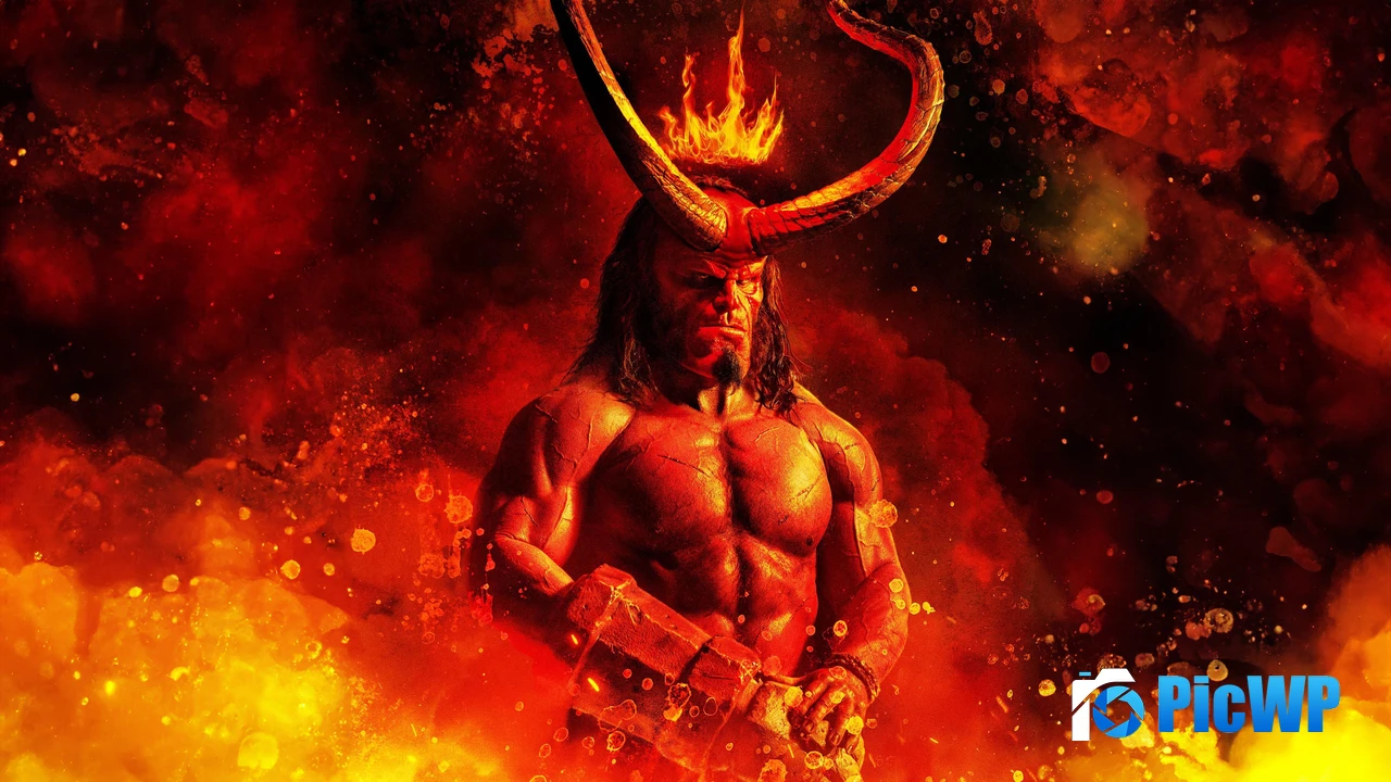 Superhero Hellboy 4K PC Wallpaper