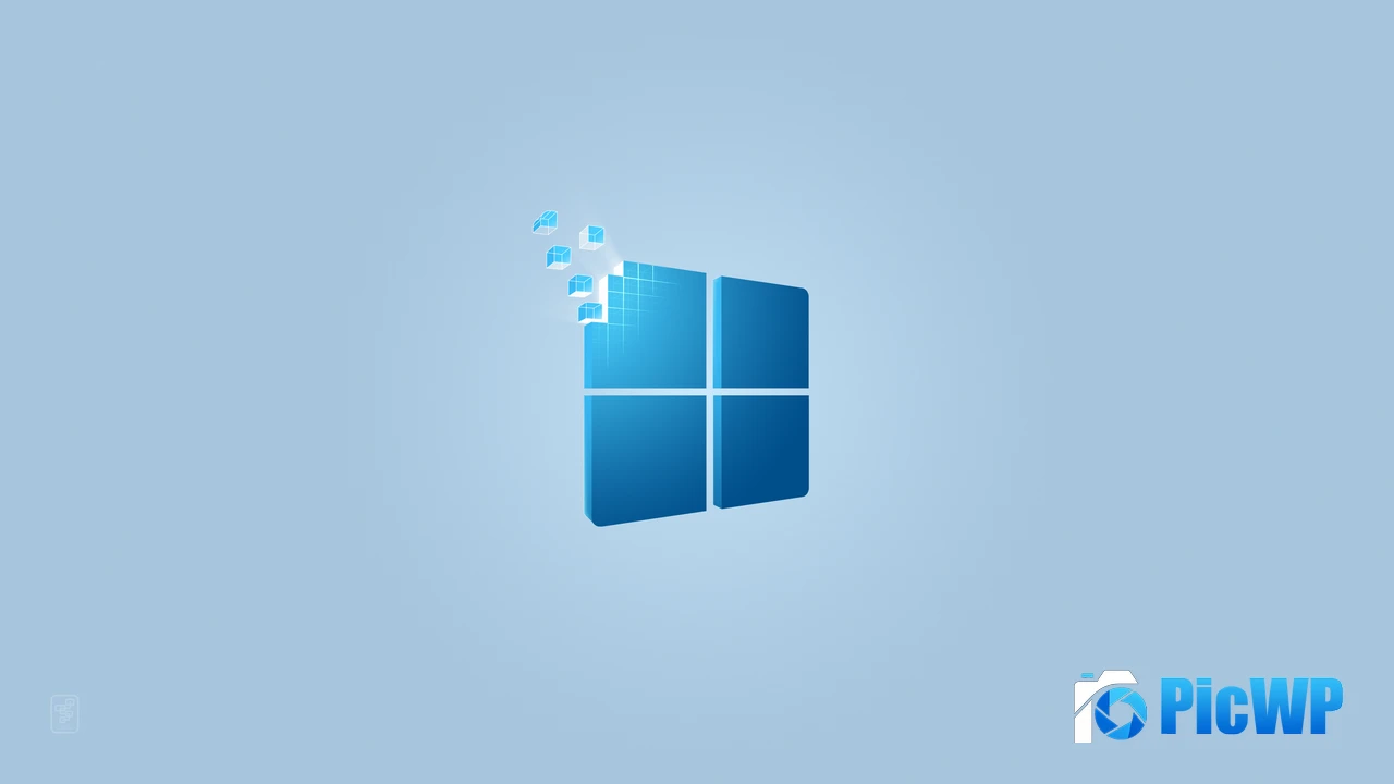 Windows 11 Light blue 4K PC Wallpaper