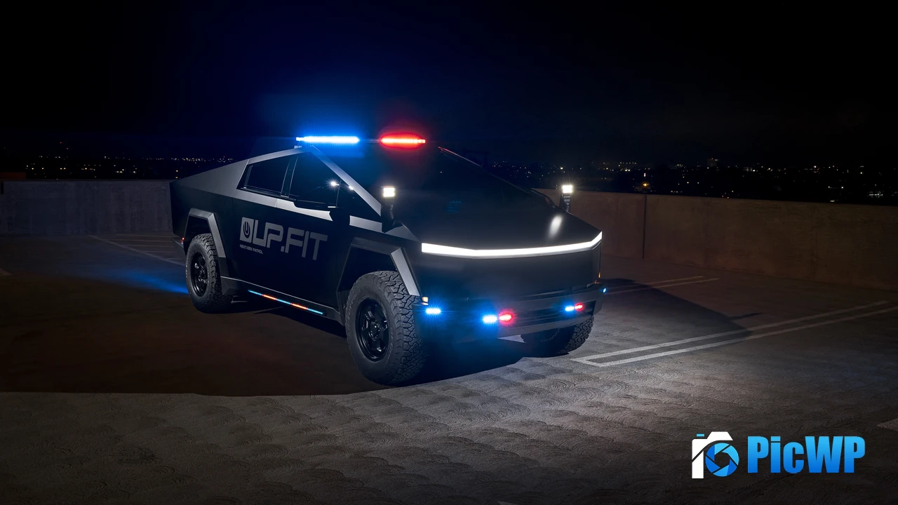Tesla Cybertruck Sunset 3K Mobile Wallpaper