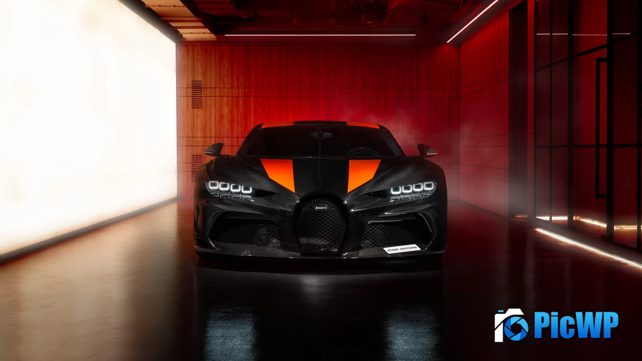 Bugatti Chiron Super Sport 300+ Black cars 4K PC Wallpaper