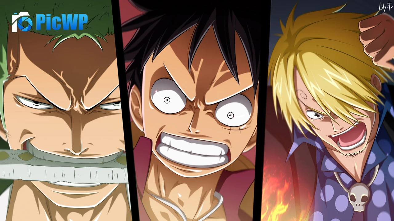 Roronoa Zoro, Monkey D. Luffy, Sanji 4K PC Wallpaper