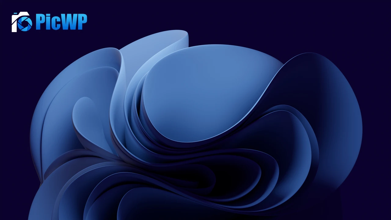 Blue background Abstract background 4K PC Wallpaper
