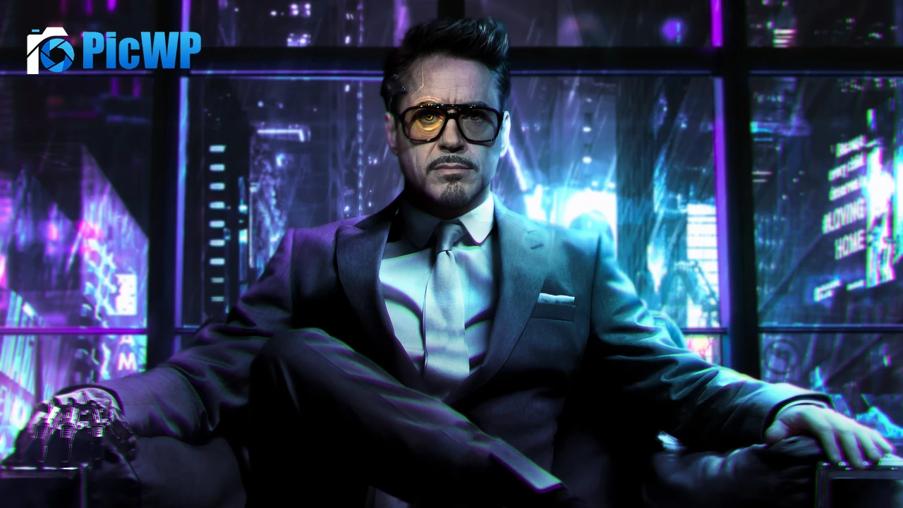 Robert Downey Jr Tony Stark 4K PC Wallpaper