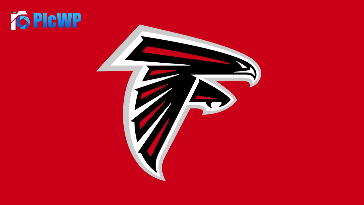 Atlanta Falcons Red background 4K PC Wallpaper