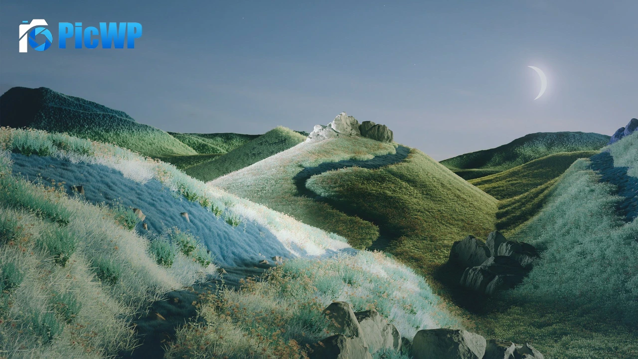 Landscape Hills 3K PC Wallpaper