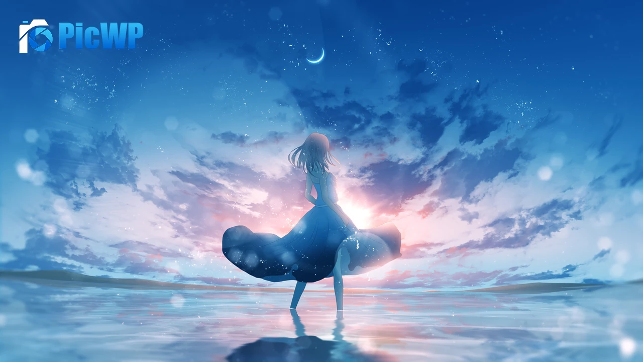 Anime girl Aesthetic 4K PC Wallpaper