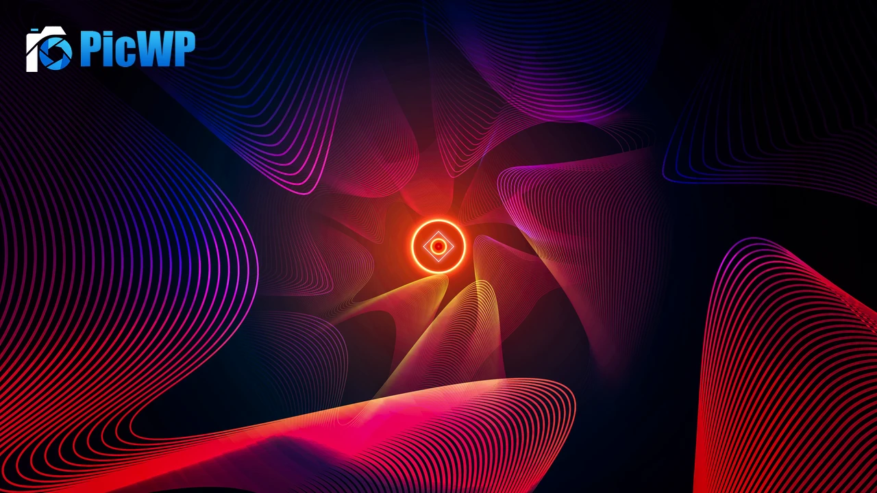 Waves Colorful background 4K PC Wallpaper
