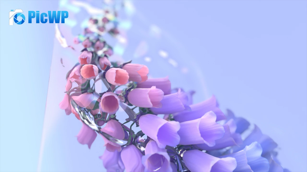 Colorful flowers Digital flowers 4K PC Wallpaper