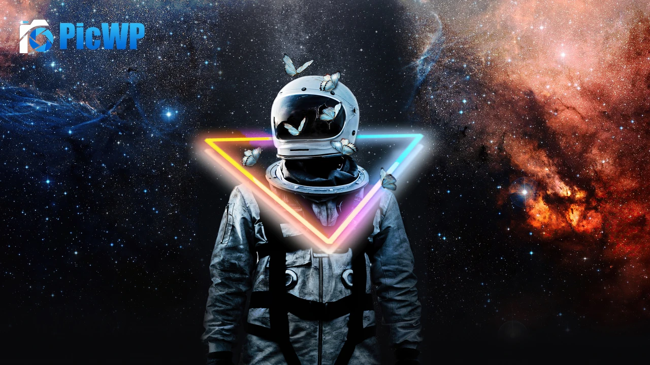 Astronaut Galaxy 4K PC Wallpaper