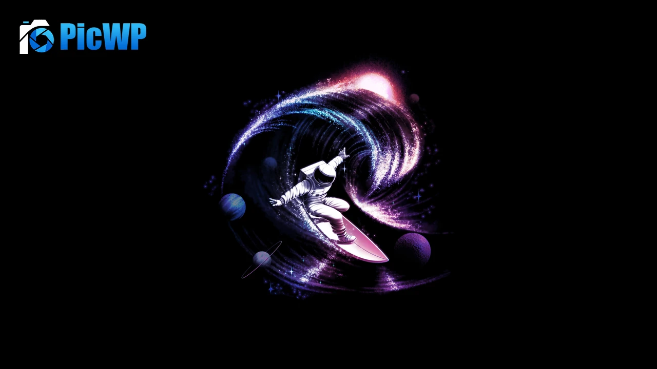 Space surfer Astronaut 4K PC Wallpaper