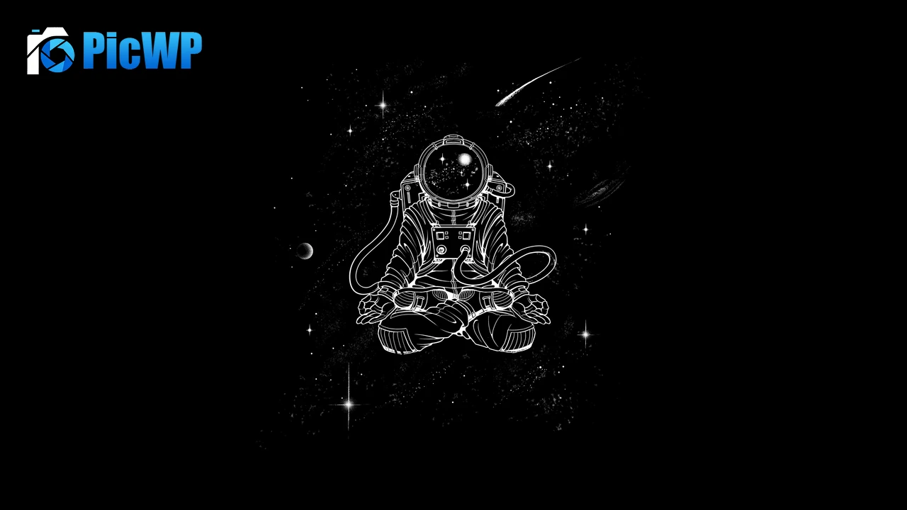 Astronaut Yoga 4K PC Wallpaper