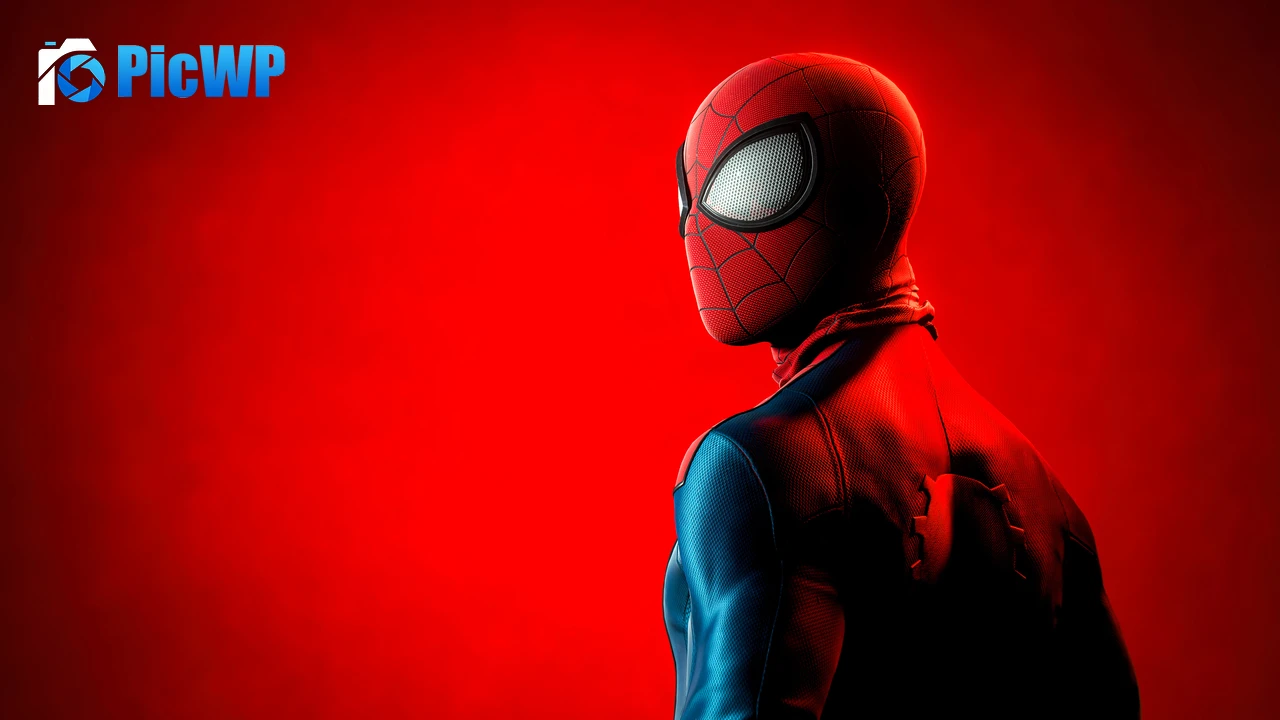Spider-Man Red aesthetic 4K PC Wallpaper