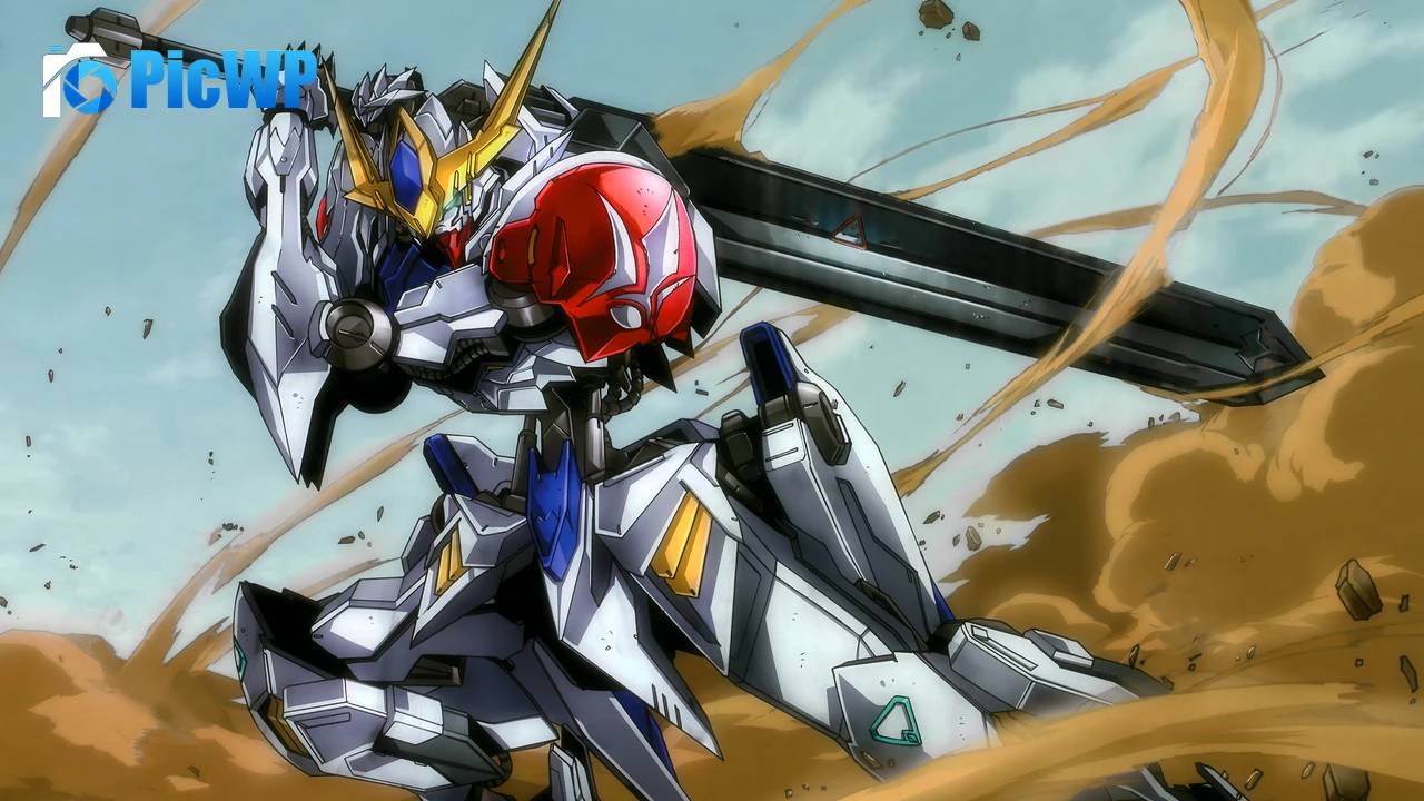 ASW-G-08 Gundam Barbatos in Mobile Suit Gundam 4K PC Wallpaper