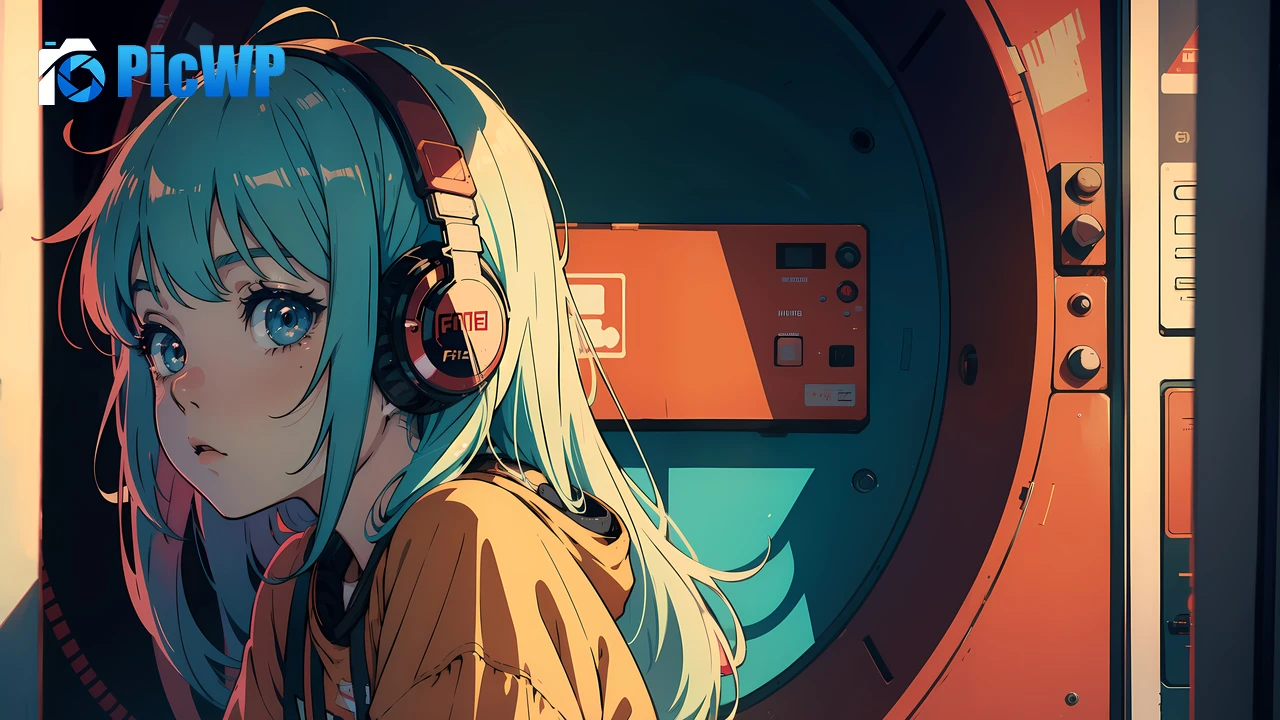 Anime girl Lofi 4K PC Wallpaper