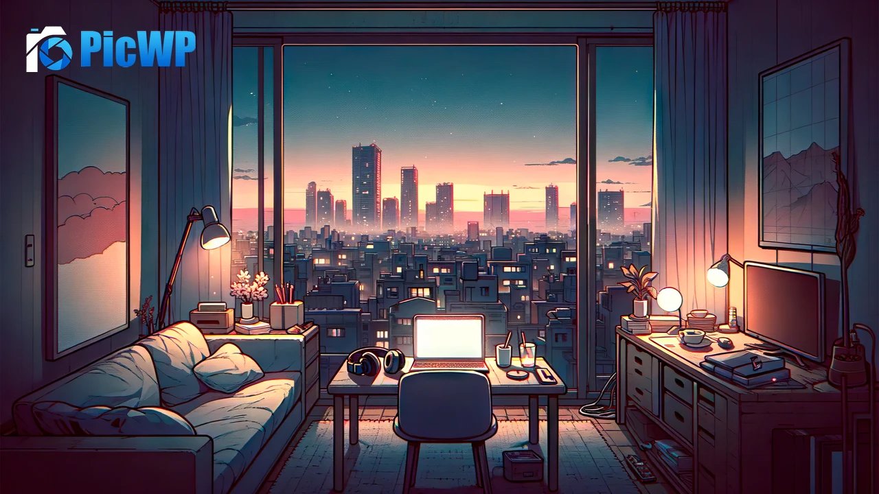 Lofi Room 4K PC Wallpaper