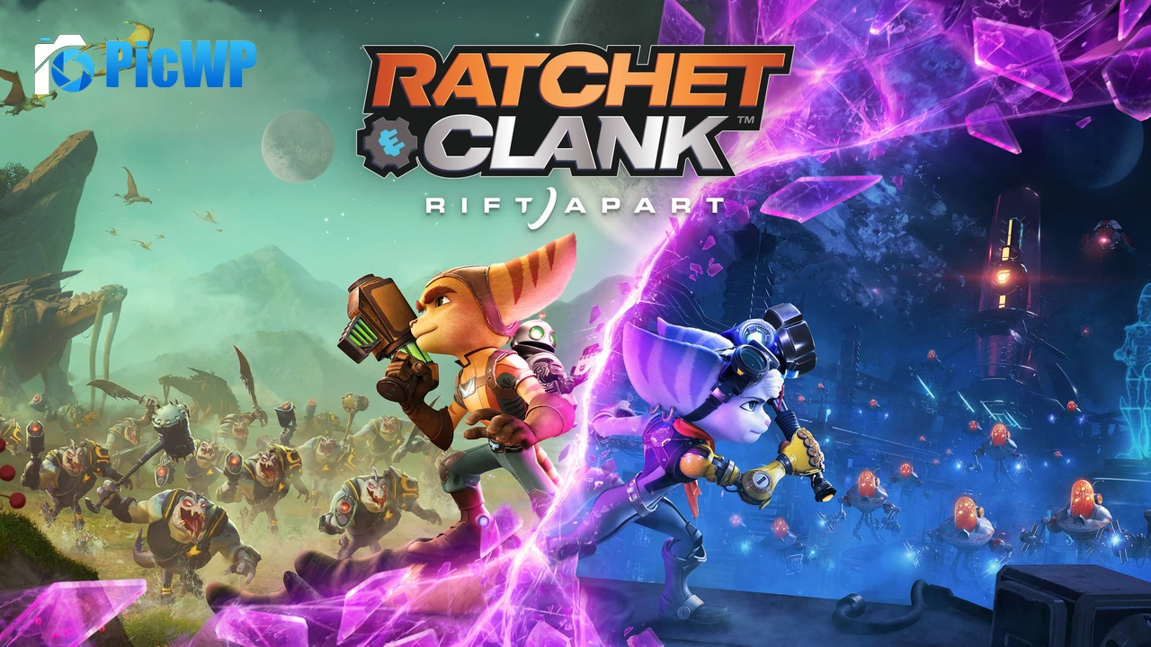 Ratchet & Clank: Rift Apart Key Art 4K PC Wallpaper