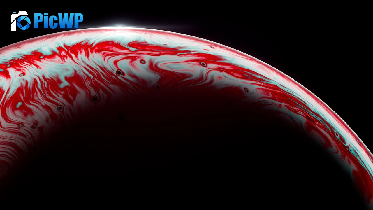 Bubble Black background 4K PC Wallpaper
