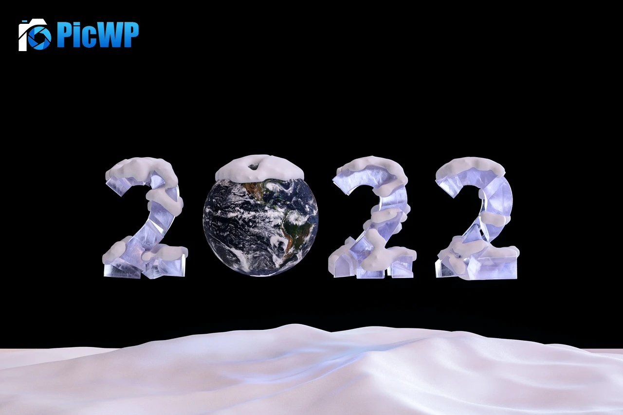 2022 New Year Snow 3K PC Wallpaper