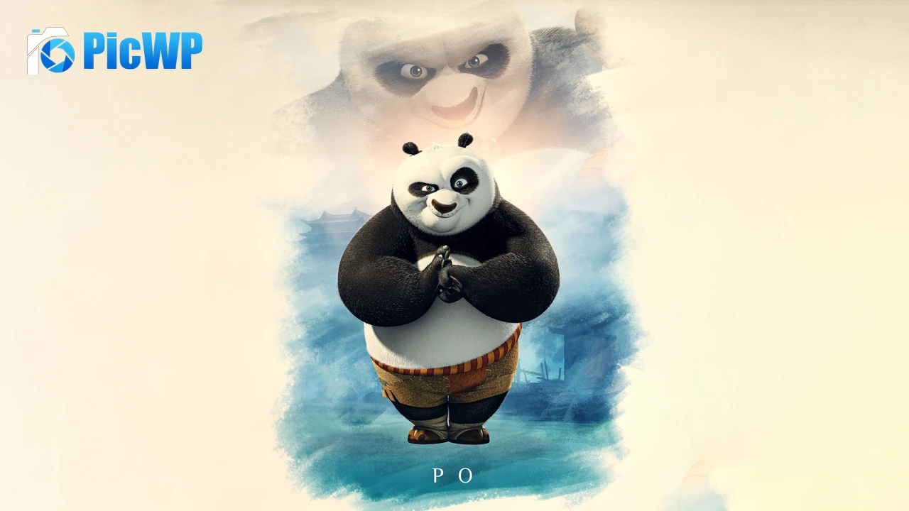 Po (Kung Fu Panda) Poster 4K PC Wallpaper