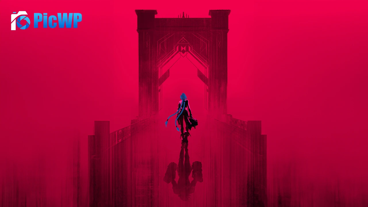 Jinx Red aesthetic 4K PC Wallpaper